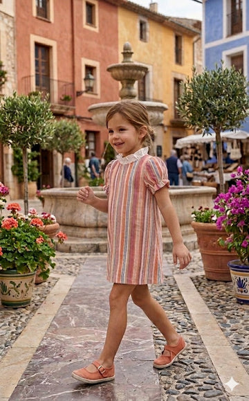Colección Niza | Ropa infantil de lino a rayas