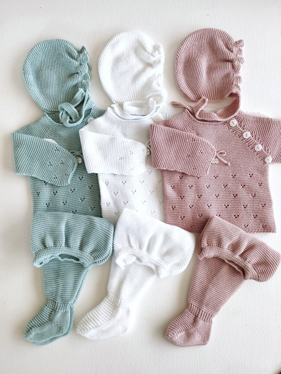 Conjunto de 3 piezas, jersey de manga larga, polaina y capota