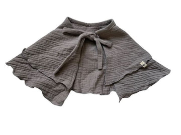 Capa bebé de bambula gris | Capa infantil ligera elegante