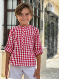 Conjunto camisa vichy mas pantalon corto