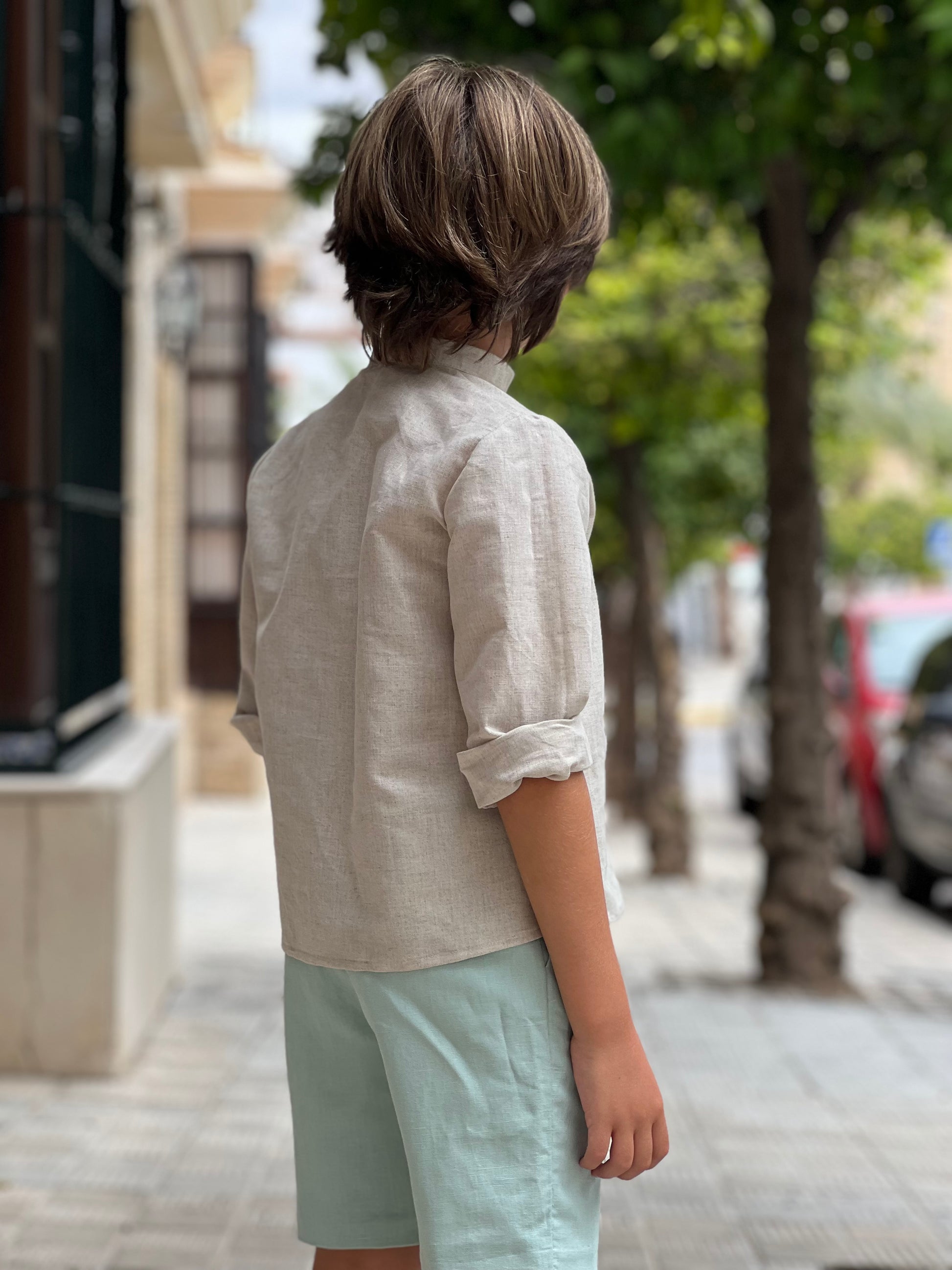 Espalda conjunto niño elegante colección Amanecer