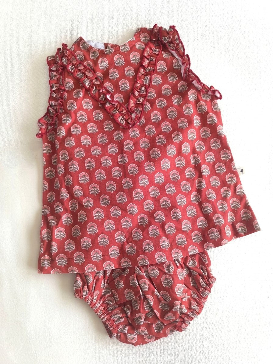 Jesusito Provence estampado con volantes | Vestido niña verano