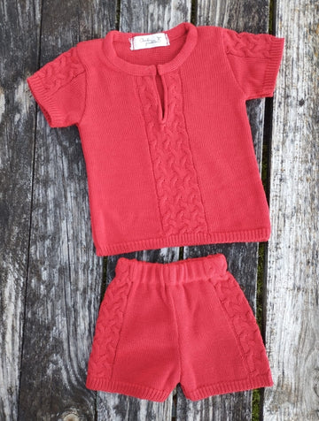Conjunto de hilo para niño Rojo