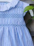 Detalle de la coleccion Agatha bordado en punto smock