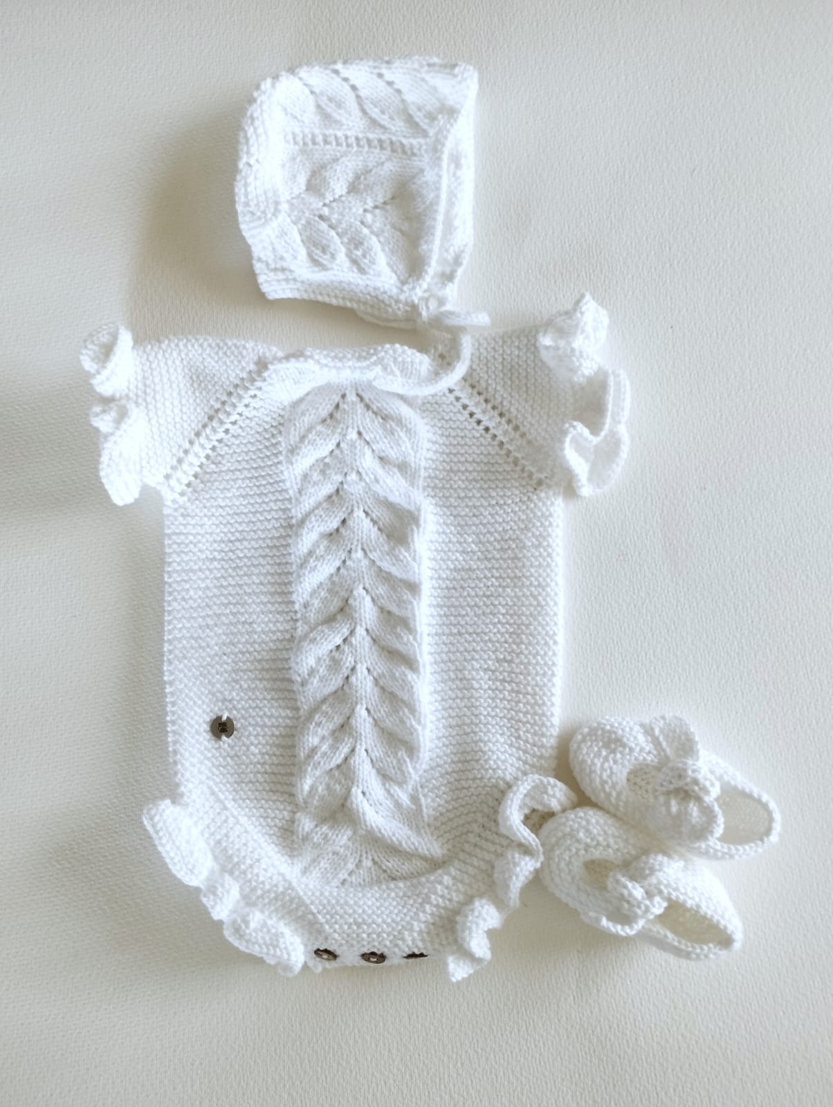 Conjunto espiga central " blanco"