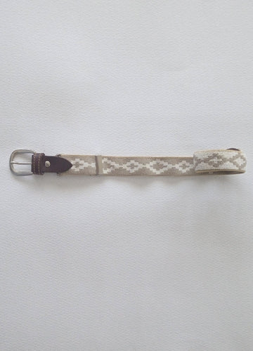 Cinturón elástico beige