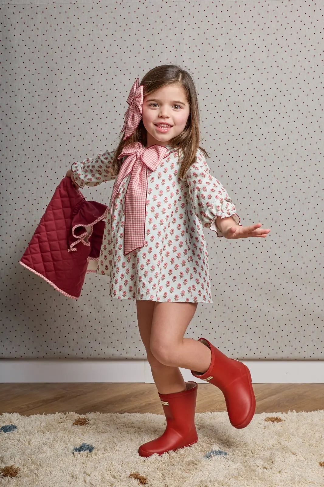 Vestido trapecio maxi lazo Xandre