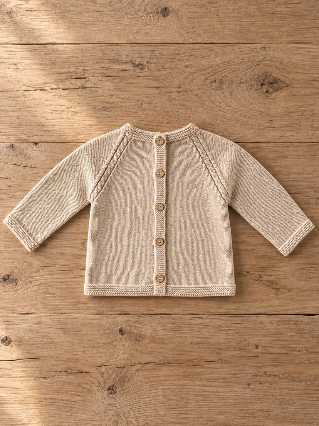Jersey Punto Beige Algodón