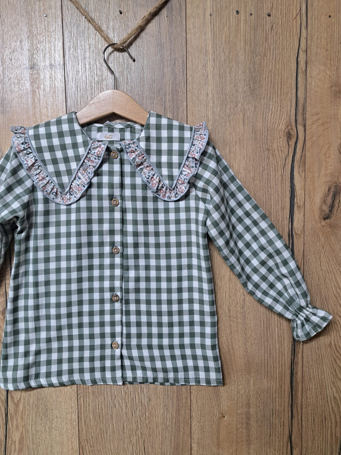 Blusa vichy green de Boetiekids 39,95€