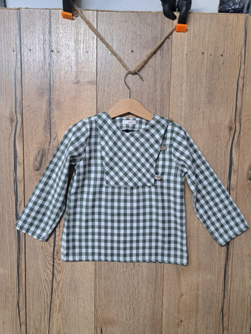 Camisa niño vichy Green. 36,95€