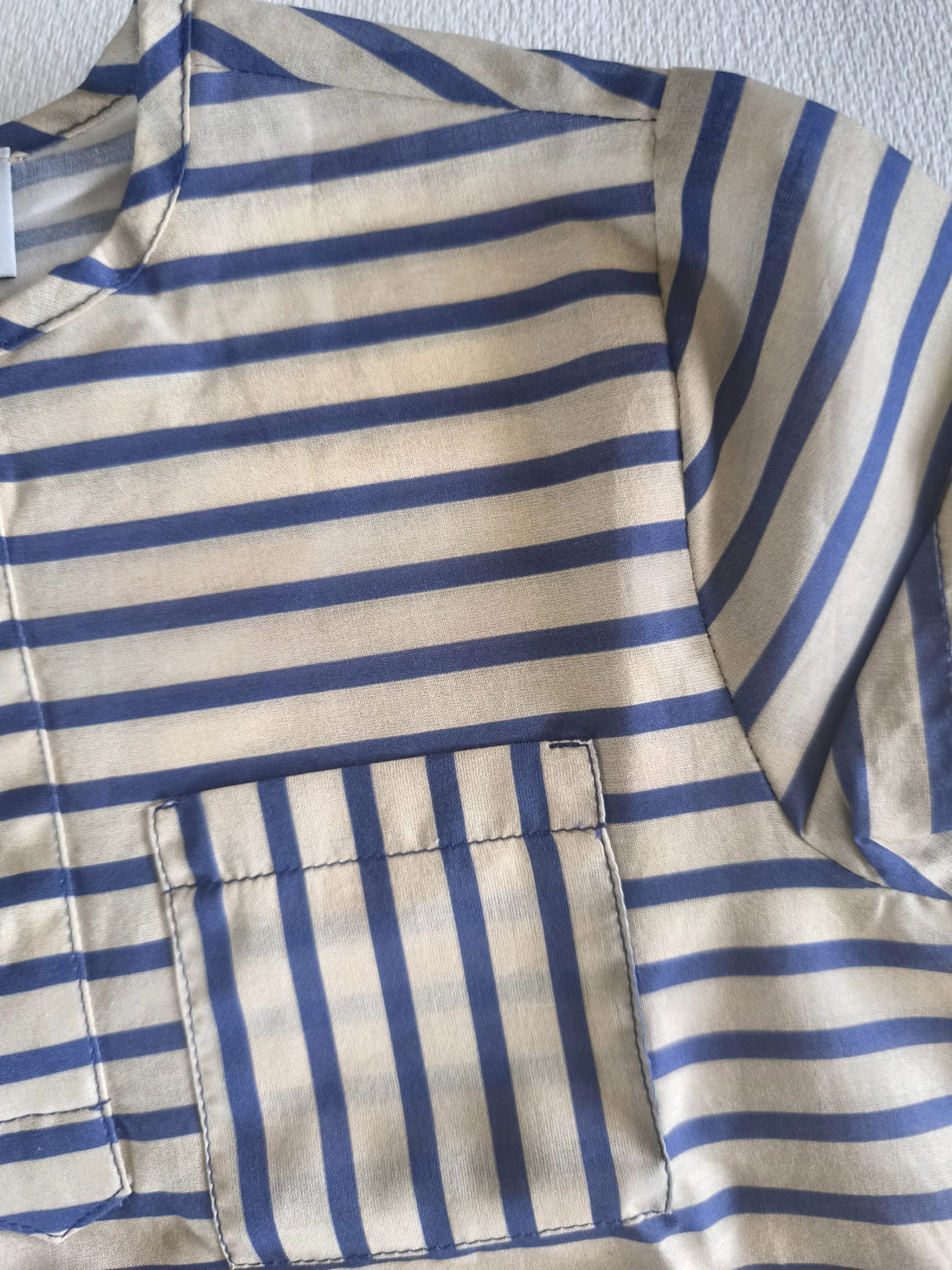 conjunto bebé camisa rayas manga corta y bombacho Cervantes