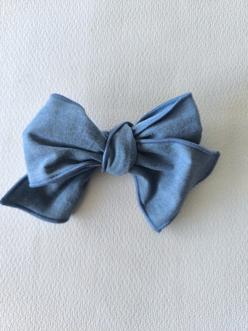 Lazo con pinza Azul denim