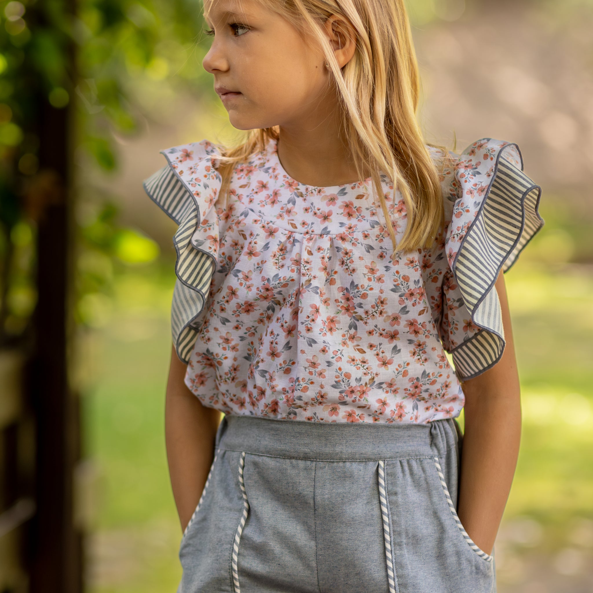 Blusa flores Enora