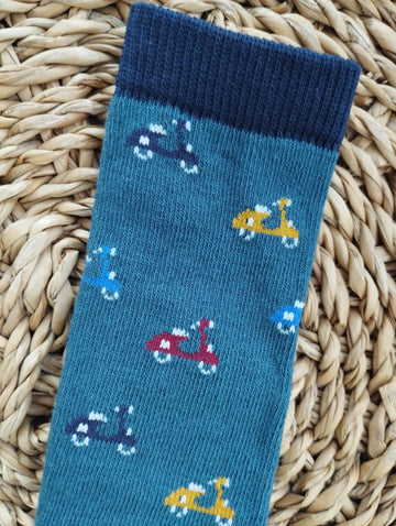 Calcetín Vespa verde botella