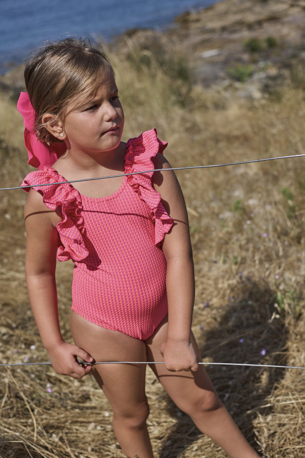bañador niña con volantes Sun Beach