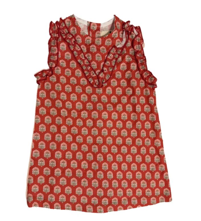 vestido niña con volante verano